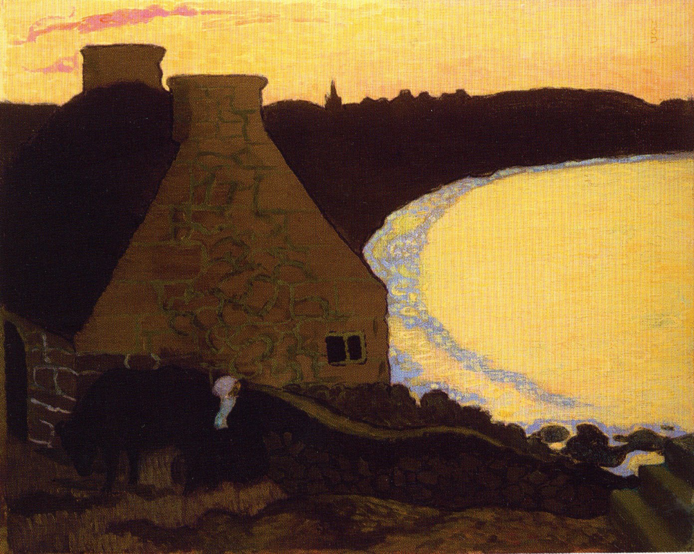 Maurice Denis - Bretonische Landschaft in Gelb - Breton Landscape In Yellow